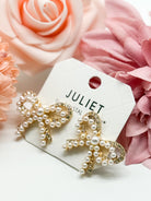 Double Bow Post Earrings-310 Jewelry-RM Manufacturing-Heathered Boho Boutique, Women's Fashion and Accessories in Palmetto, FL