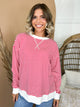 The Weekend Mood Striped Top-120 LONG SLEEVE TOPS-ZENANA-Heathered Boho Boutique, Women's Fashion and Accessories in Palmetto, FL