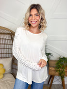 Leave It To Me Long Sleeve Top-120 Long Sleeve Tops-VOCAL-Heathered Boho Boutique, Women's Fashion and Accessories in Palmetto, FL