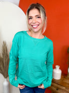 Call Me Top-120 LONG SLEEVE TOPS-Staccato-Heathered Boho Boutique, Women's Fashion and Accessories in Palmetto, FL