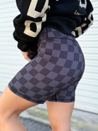 Doorbuster Deal: Check Back Biker Shorts-160 SHORTS-JESS LEA-Heathered Boho Boutique, Women's Fashion and Accessories in Palmetto, FL