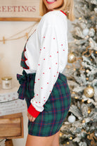 Plaid Tree Long Sleeve Top-120 LONG SLEEVE TOPS-SOUTHERN GRACE-Heathered Boho Boutique, Women's Fashion and Accessories in Palmetto, FL