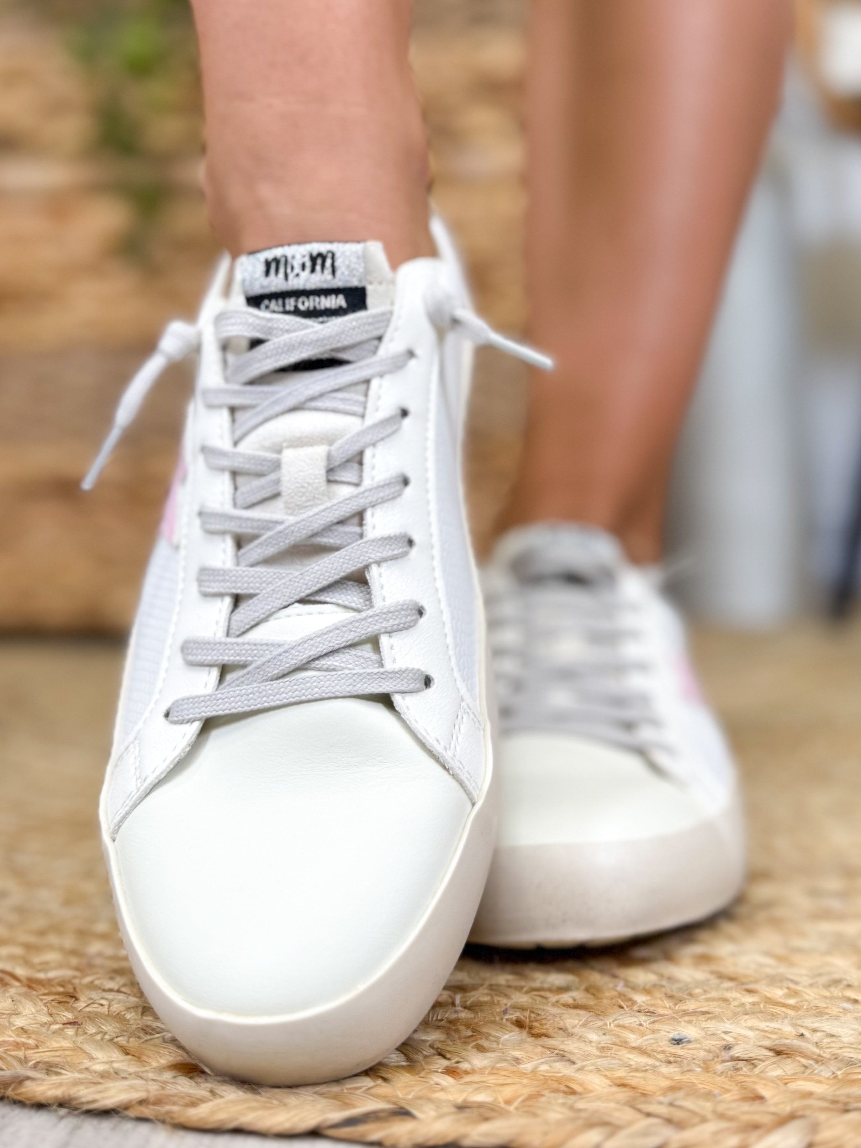 Miim Sofia Sneakers - White-350 SHOES-Miracle Miles-Heathered Boho Boutique, Women's Fashion and Accessories in Palmetto, FL