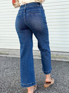 No Comment Wide Leg Jeans by Risen-190 JEANS-Risen Jeans-Heathered Boho Boutique, Women's Fashion and Accessories in Palmetto, FL