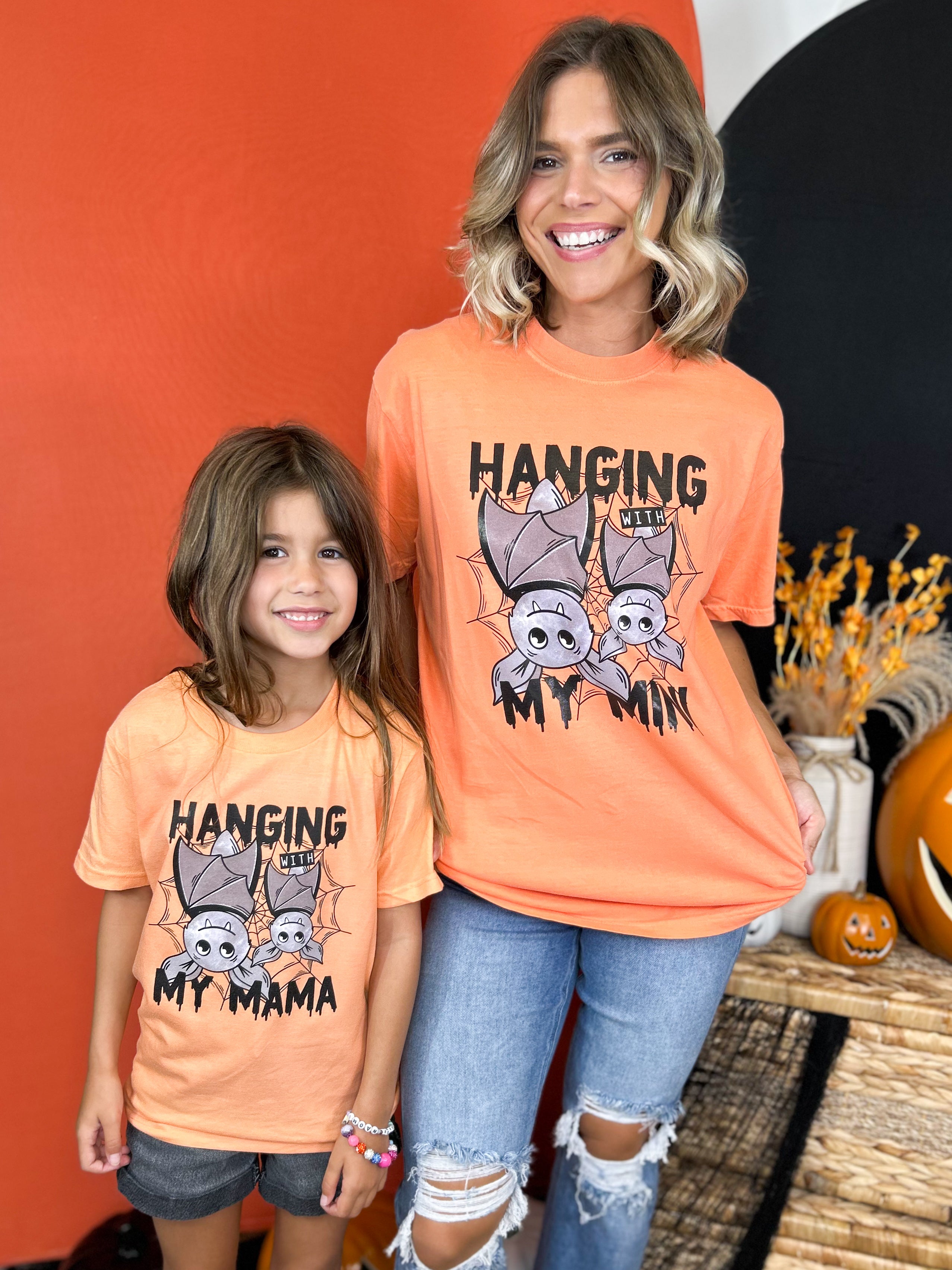 Hanging With My Mini Graphic Tee-130 Graphic Tees-Heathered Boho-Heathered Boho Boutique, Women's Fashion and Accessories in Palmetto, FL