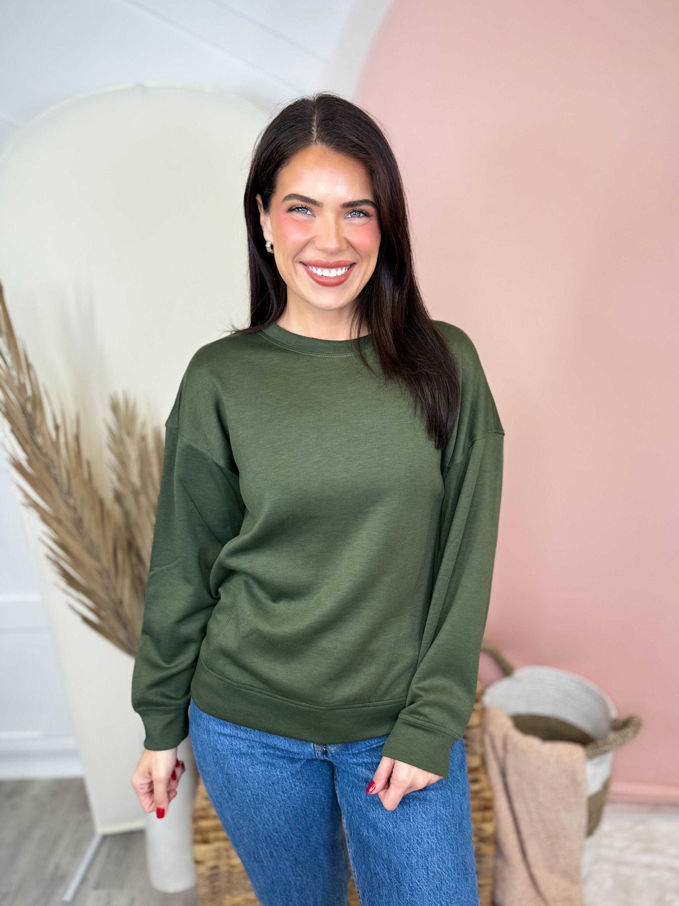 Gossip Sweatshirt-120 LONG SLEEVE TOPS-ZENANA-Heathered Boho Boutique, Women's Fashion and Accessories in Palmetto, FL