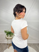 All Time Top-110 Short Sleeve Top-White Birch-Heathered Boho Boutique, Women's Fashion and Accessories in Palmetto, FL