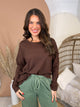 Doorbuster: The Unscripted Long Sleeve Top-120 LONG SLEEVE TOPS-ZENANA-Heathered Boho Boutique, Women's Fashion and Accessories in Palmetto, FL
