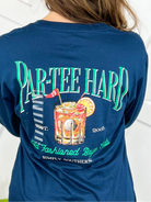 Par-Tee Hard Graphic Long Sleeve Top-120 Long Sleeve Tops-Simply Southern-Heathered Boho Boutique, Women's Fashion and Accessories in Palmetto, FL