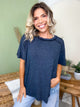 Restock: Conquer The Weekend Top-110 SHORT SLEEVE TOP-ZENANA-Heathered Boho Boutique, Women's Fashion and Accessories in Palmetto, FL