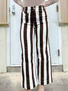 Stripe a Pose Wide Leg by Mica Denim-190 JEANS-Mica Denim-Heathered Boho Boutique, Women's Fashion and Accessories in Palmetto, FL