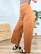 Office Day Trip Wide Leg Cropped Pants- Rust-150 PANTS-DEAR SCARLETT-Heathered Boho Boutique, Women's Fashion and Accessories in Palmetto, FL