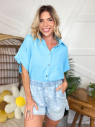 Cool Current Top-110 SHORT SLEEVE TOP-ZENANA-Heathered Boho Boutique, Women's Fashion and Accessories in Palmetto, FL