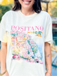 Positano Italy Graphic Tee-130 Graphic Tees-Heathered Boho-Heathered Boho Boutique, Women's Fashion and Accessories in Palmetto, FL