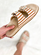 Dash Sandals - Tan Natural Stripe-350 Shoes-Corkys-Heathered Boho Boutique, Women's Fashion and Accessories in Palmetto, FL