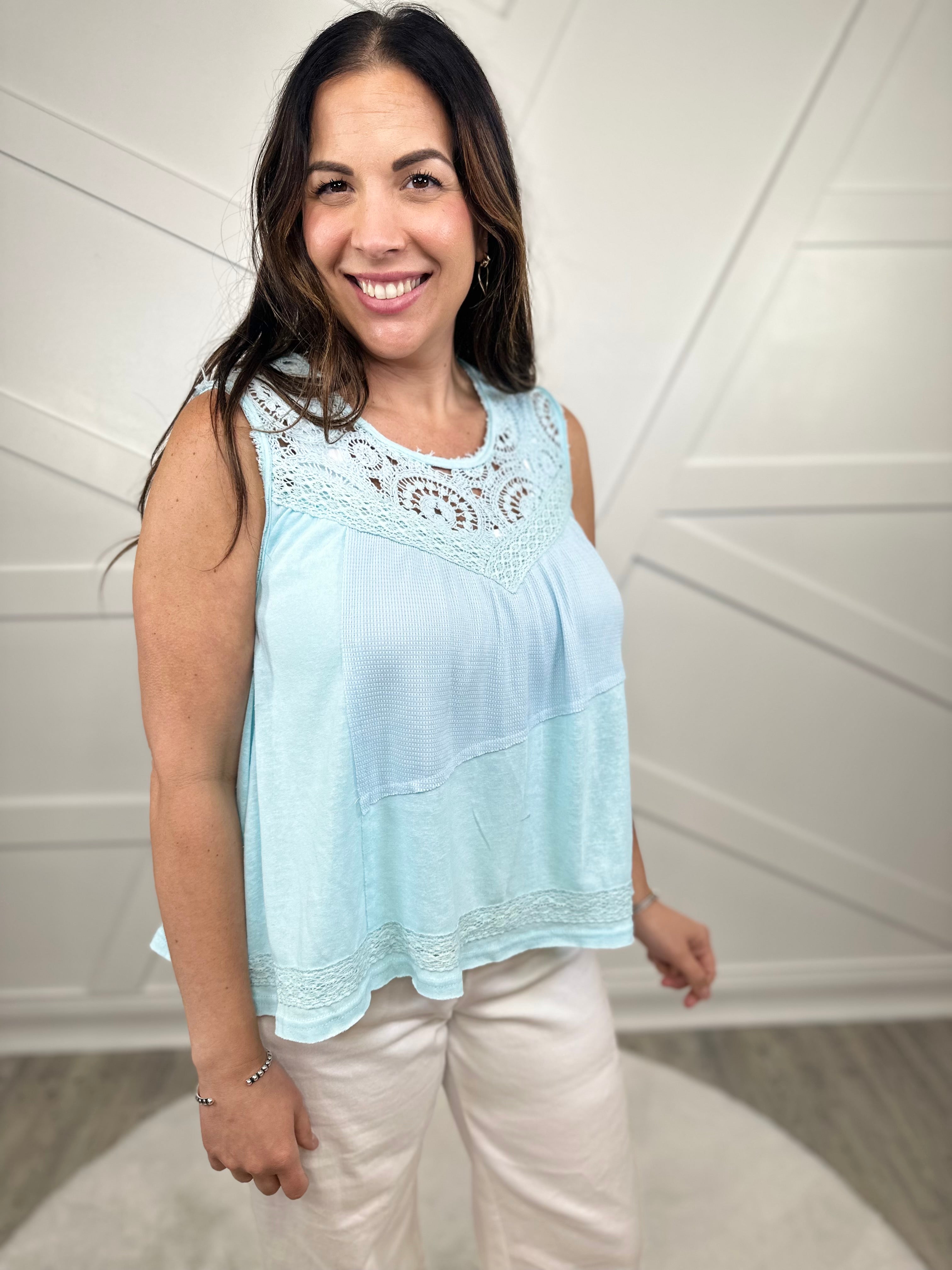 Revive Tank Top-100 Tank/Crop Tops-POL-Heathered Boho Boutique, Women's Fashion and Accessories in Palmetto, FL