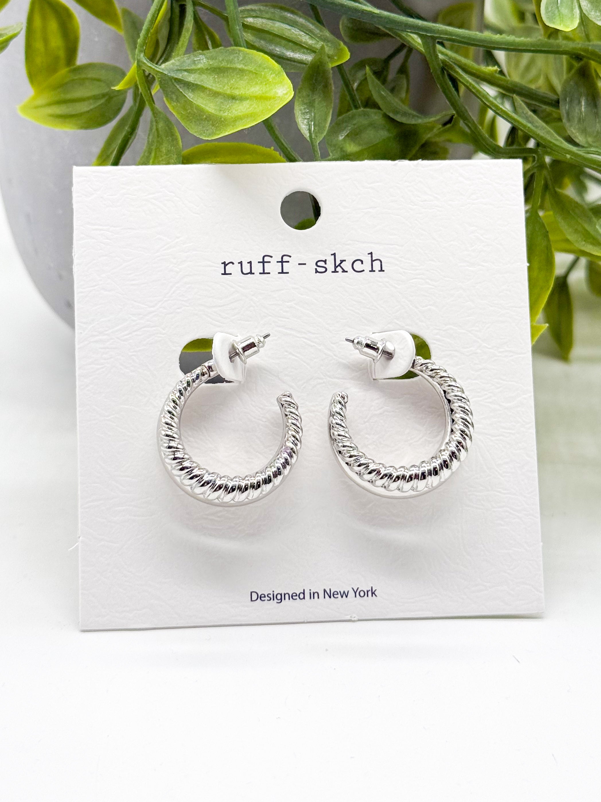 Double Hoop Earring-310 Jewelry-Rough Sketch-Heathered Boho Boutique, Women's Fashion and Accessories in Palmetto, FL