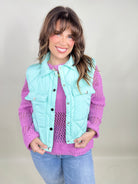 Octavia Quilted Vest-200 Jackets/Shackets-Snobbish-Heathered Boho Boutique, Women's Fashion and Accessories in Palmetto, FL