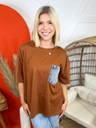 RESTOCK: Little Moments Top-110 SHORT SLEEVE TOP-SEW IN LOVE-Heathered Boho Boutique, Women's Fashion and Accessories in Palmetto, FL