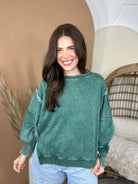 Restock: The Lived-In Luxe Pullover-125 SWEATER-ZENANA-Heathered Boho Boutique, Women's Fashion and Accessories in Palmetto, FL