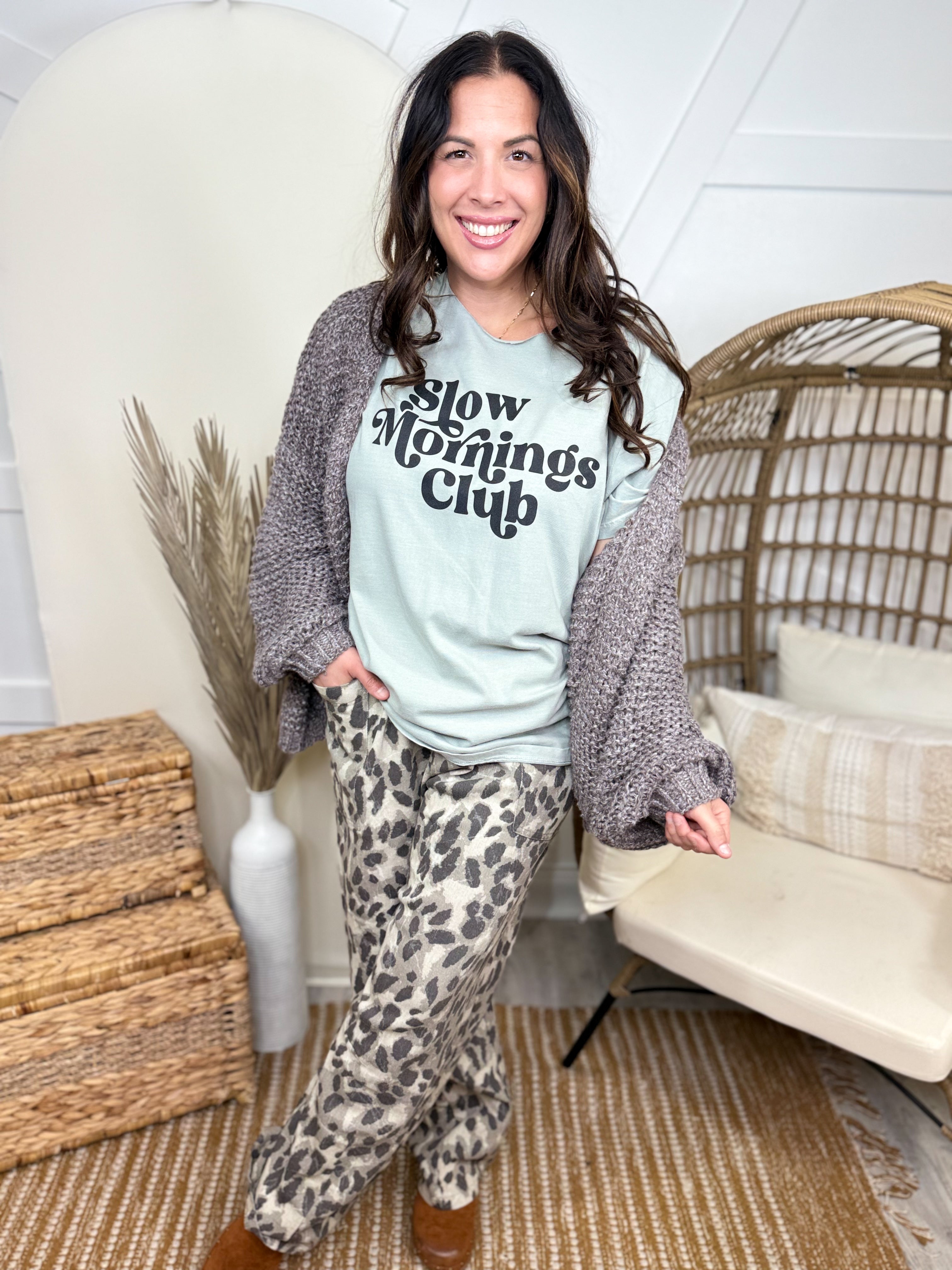 Ladies Night Pants-150 PANTS-SEW IN LOVE-Heathered Boho Boutique, Women's Fashion and Accessories in Palmetto, FL