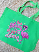 Too Glam Graphic Tote-320 Bags-Heathered Boho-Heathered Boho Boutique, Women's Fashion and Accessories in Palmetto, FL
