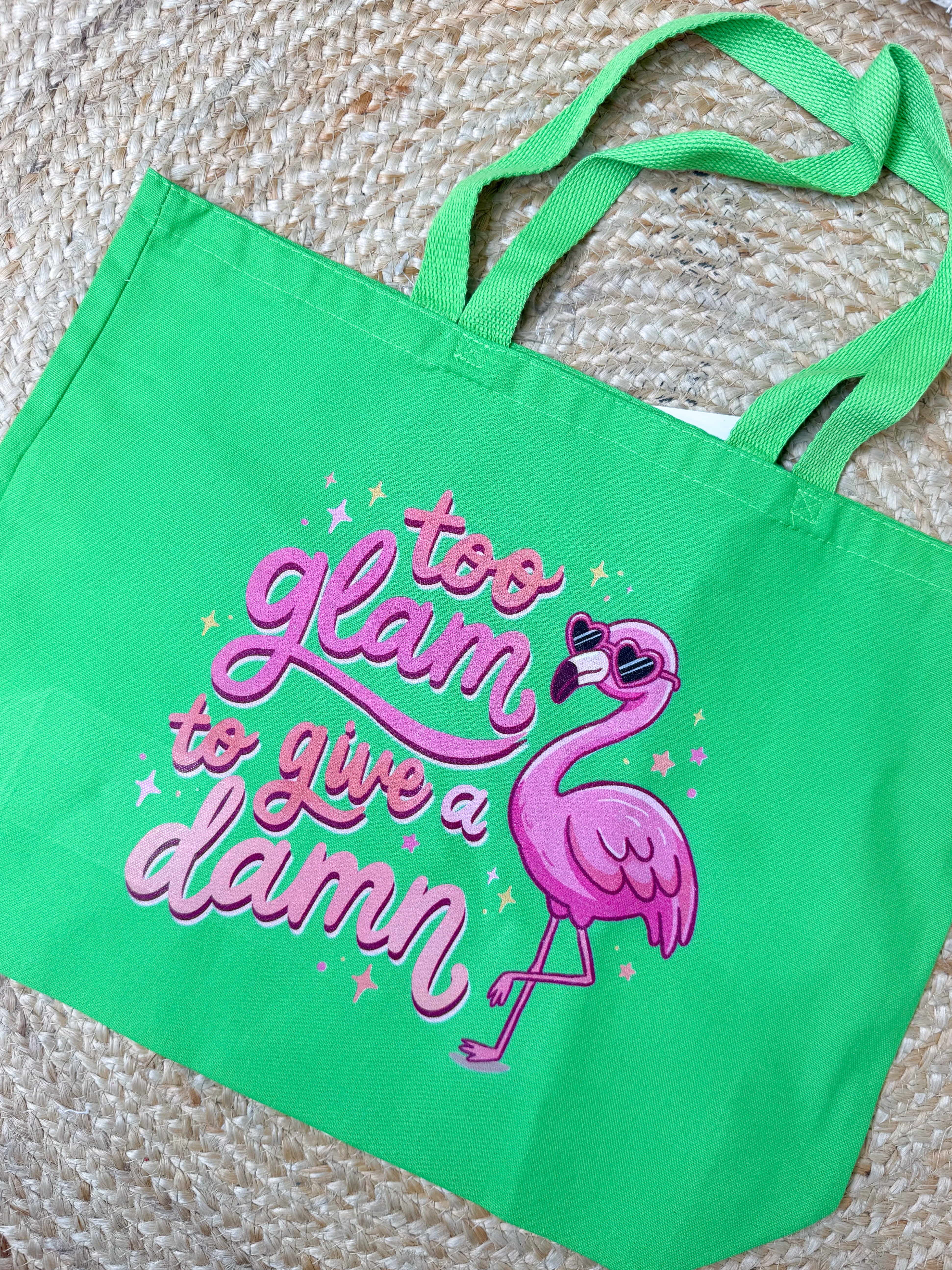 Too Glam Graphic Tote-320 Bags-Heathered Boho-Heathered Boho Boutique, Women's Fashion and Accessories in Palmetto, FL