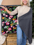 Night Tropic Cozy Blanket-340 Other Accessories-Heathered Boho-Heathered Boho Boutique, Women's Fashion and Accessories in Palmetto, FL