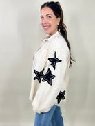 Star Light Button Down Top-200 Jackets/Shackets-Pol-Heathered Boho Boutique, Women's Fashion and Accessories in Palmetto, FL