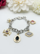 All Eyes On Me Charm Bracelet-310 Jewelry-Millenx Accessories, LLC.-Heathered Boho Boutique, Women's Fashion and Accessories in Palmetto, FL