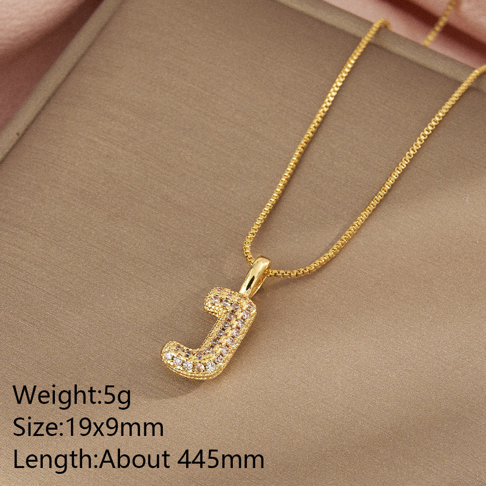 All About YOU Initial Necklace-310 JEWELRY-NIHAO JEWELRY-Heathered Boho Boutique, Women's Fashion and Accessories in Palmetto, FL