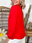 Soft Focus Top-120 Long Sleeve Tops-2HEARTS-Heathered Boho Boutique, Women's Fashion and Accessories in Palmetto, FL