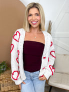 Send My Love Cardigan-220 Cardigans/ Kimonos-Davi & Dani-Heathered Boho Boutique, Women's Fashion and Accessories in Palmetto, FL