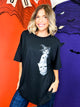 Peaking Halloween Graphic Tee-130 Graphic Tees-Heathered Boho-Heathered Boho Boutique, Women's Fashion and Accessories in Palmetto, FL
