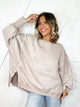 The Lived-In Luxe Pullover-125 SWEATER-ZENANA-Heathered Boho Boutique, Women's Fashion and Accessories in Palmetto, FL