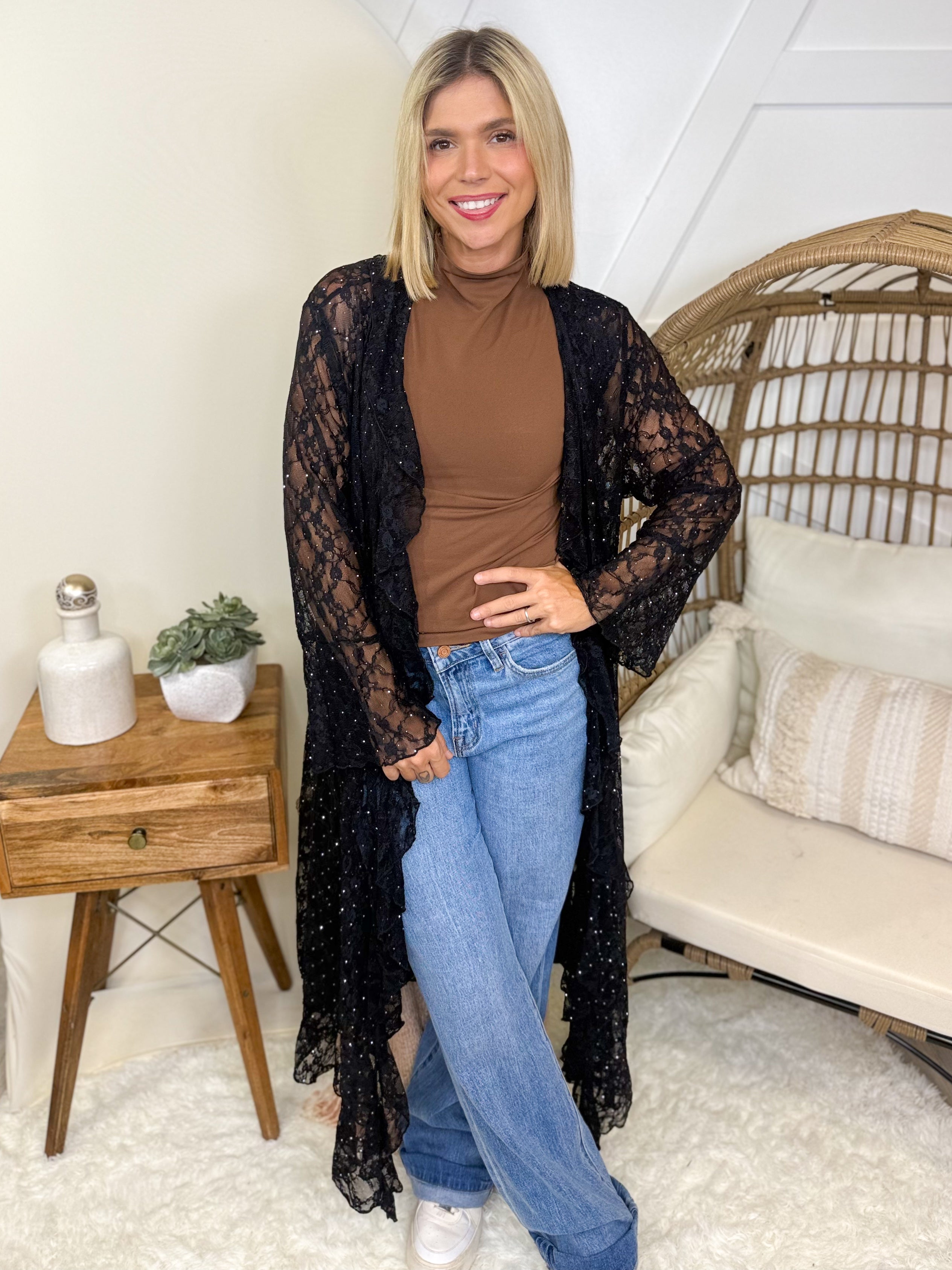 Pursuit Cardigan-220 Cardigans/ Kimonos-Origami Apparel-Heathered Boho Boutique, Women's Fashion and Accessories in Palmetto, FL