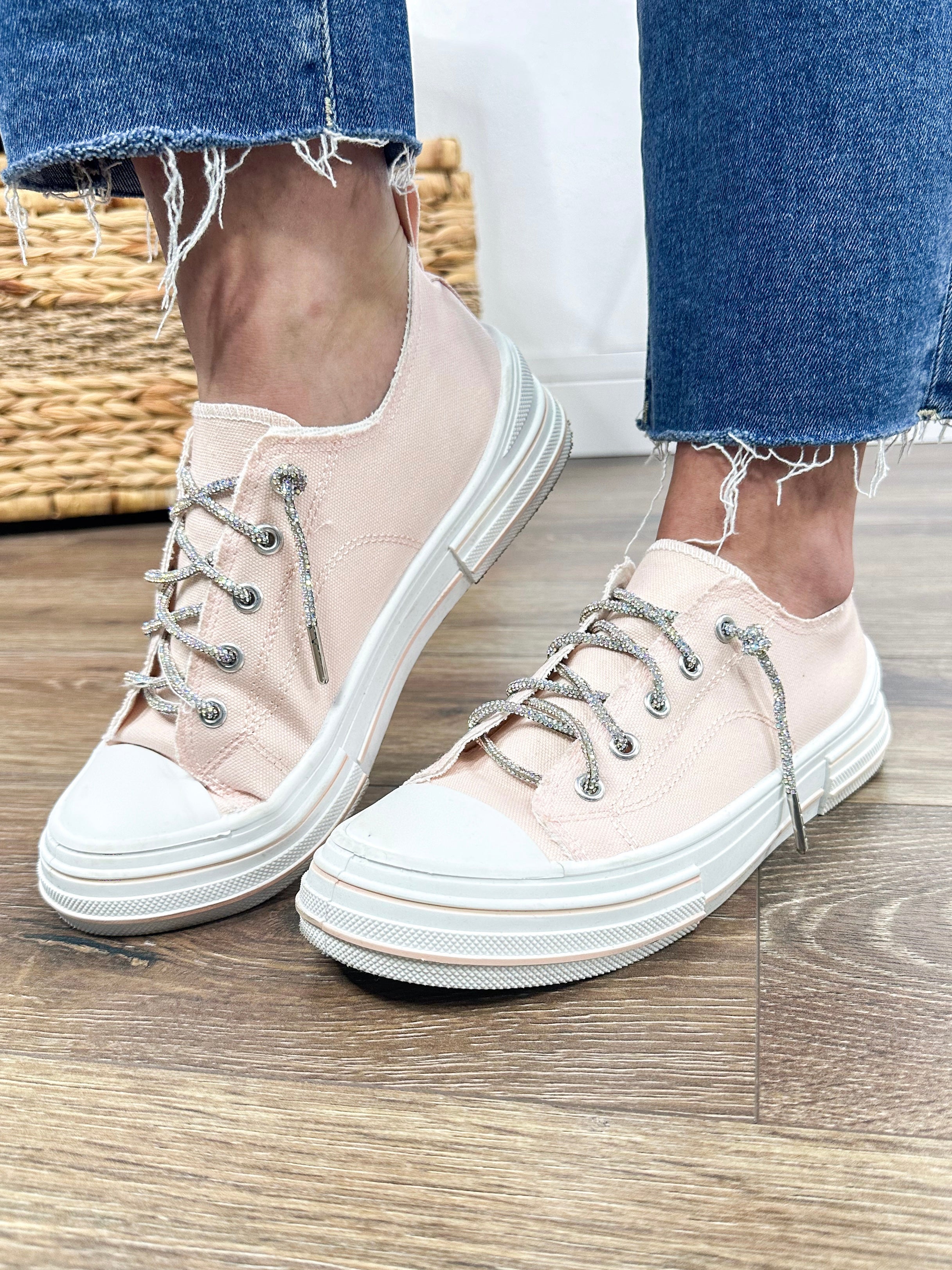 RESTOCK: Pink Aman Sneakers-350 Shoes-Very G-Heathered Boho Boutique, Women's Fashion and Accessories in Palmetto, FL