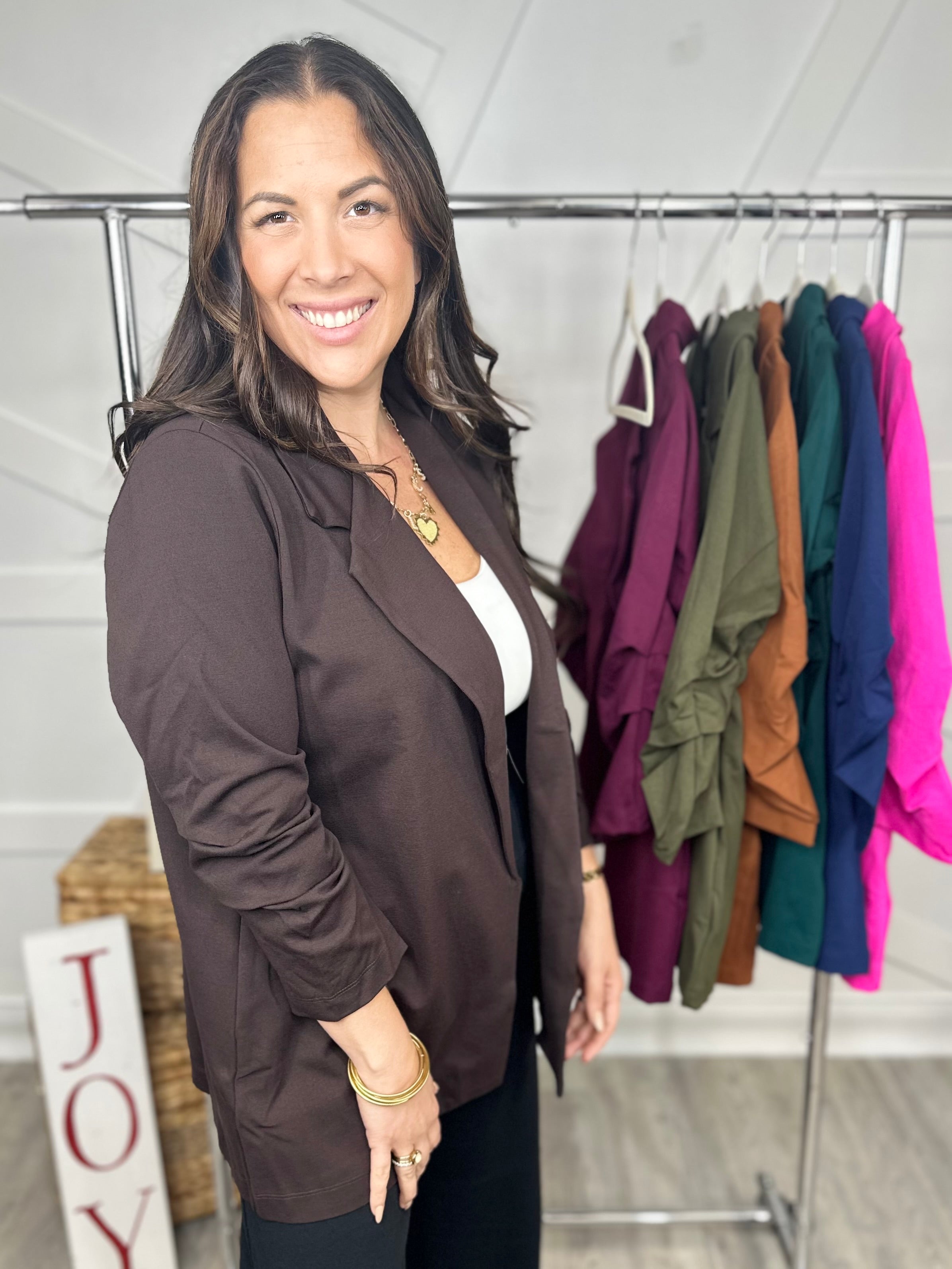 RESTOCK : Magic Maker Blazer-200 Jackets/Shackets-DEAR SCARLETT-Heathered Boho Boutique, Women's Fashion and Accessories in Palmetto, FL