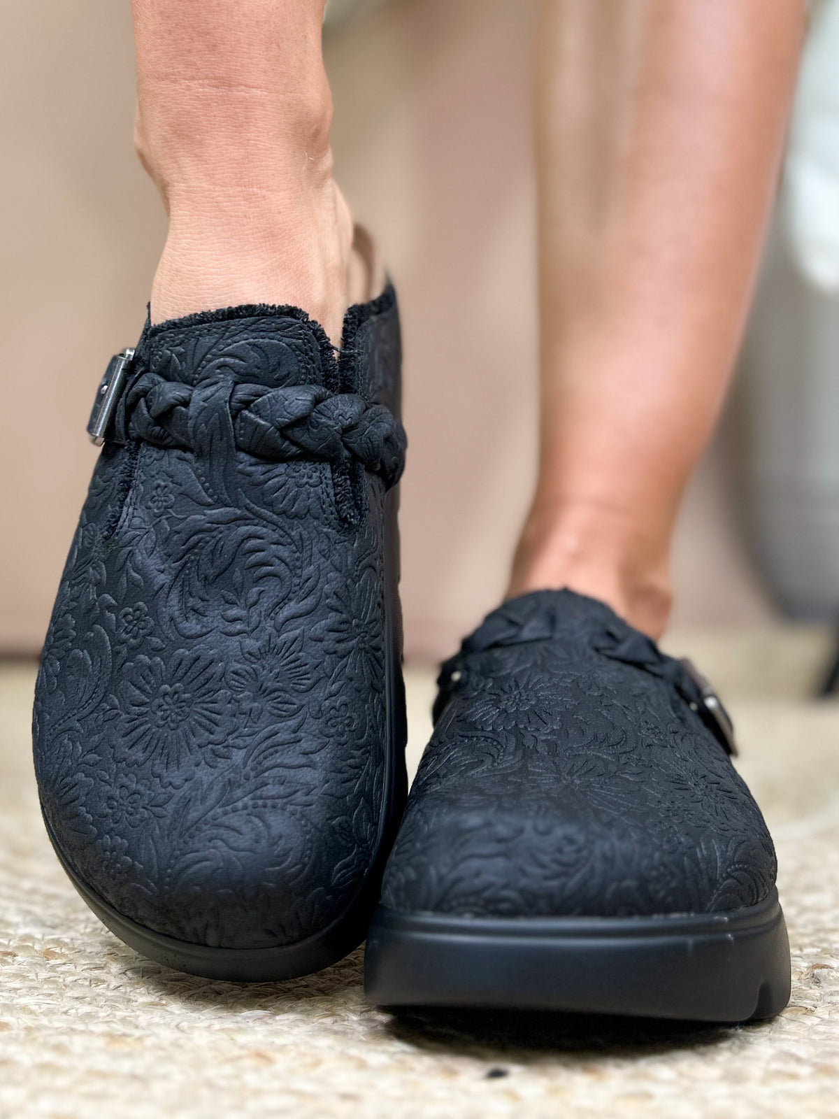 Tooled Cali Mule-350 SHOES-Very G-Heathered Boho Boutique, Women's Fashion and Accessories in Palmetto, FL
