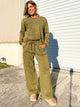 Flower Power Mineral Wash Wide Leg Pants-150 PANTS-HEIMISH-Heathered Boho Boutique, Women's Fashion and Accessories in Palmetto, FL