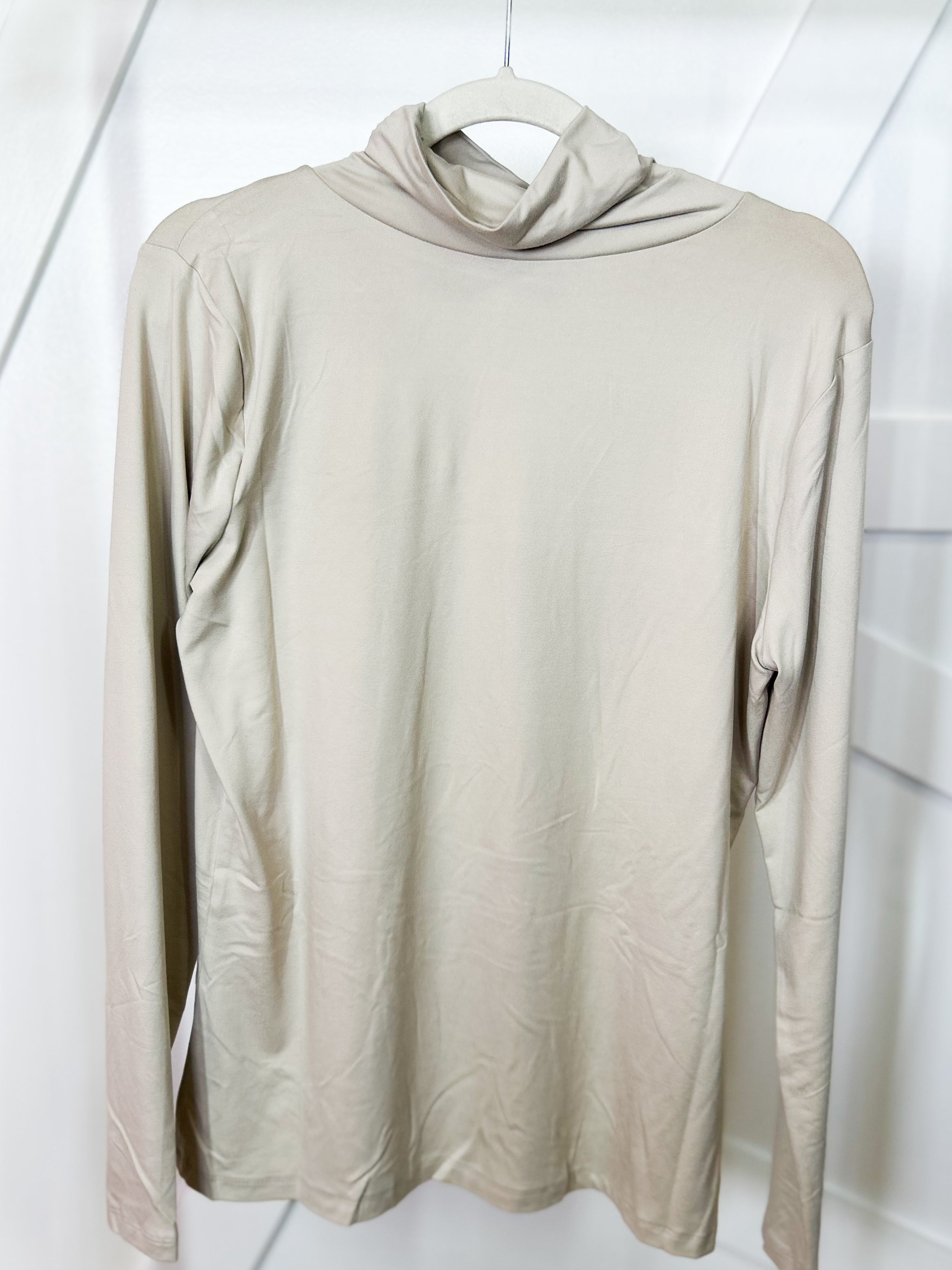 The Everyday Luxe Turtleneck Tunic Top-120 LONG SLEEVE TOPS-ZENANA-Heathered Boho Boutique, Women's Fashion and Accessories in Palmetto, FL