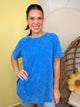 Daylight Top-110 SHORT SLEEVE TOP-ZENANA-Heathered Boho Boutique, Women's Fashion and Accessories in Palmetto, FL