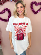 All I Need Is DP Graphic Tee-130 Graphic Tees-Heathered Boho-Heathered Boho Boutique, Women's Fashion and Accessories in Palmetto, FL
