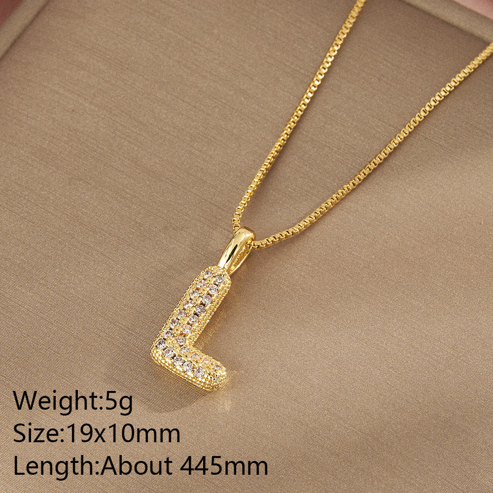 All About YOU Initial Necklace-310 JEWELRY-NIHAO JEWELRY-Heathered Boho Boutique, Women's Fashion and Accessories in Palmetto, FL