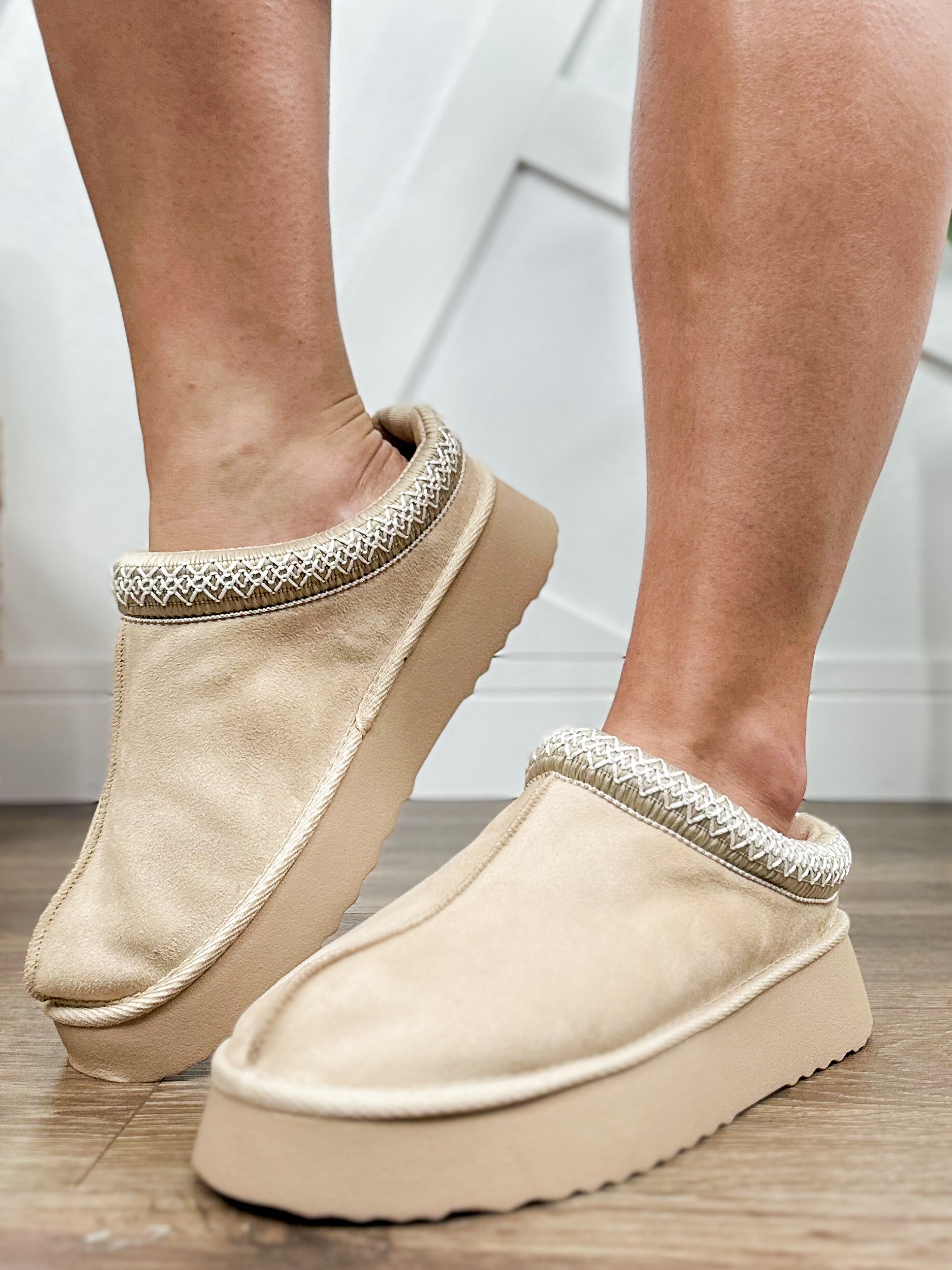 Yndigo Slippers - Beige-350 Shoes-Mia Shoes-Heathered Boho Boutique, Women's Fashion and Accessories in Palmetto, FL