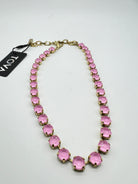 Oakland Necklace in Bubble Gum Pink-310 Jewelry-Tova-Heathered Boho Boutique, Women's Fashion and Accessories in Palmetto, FL