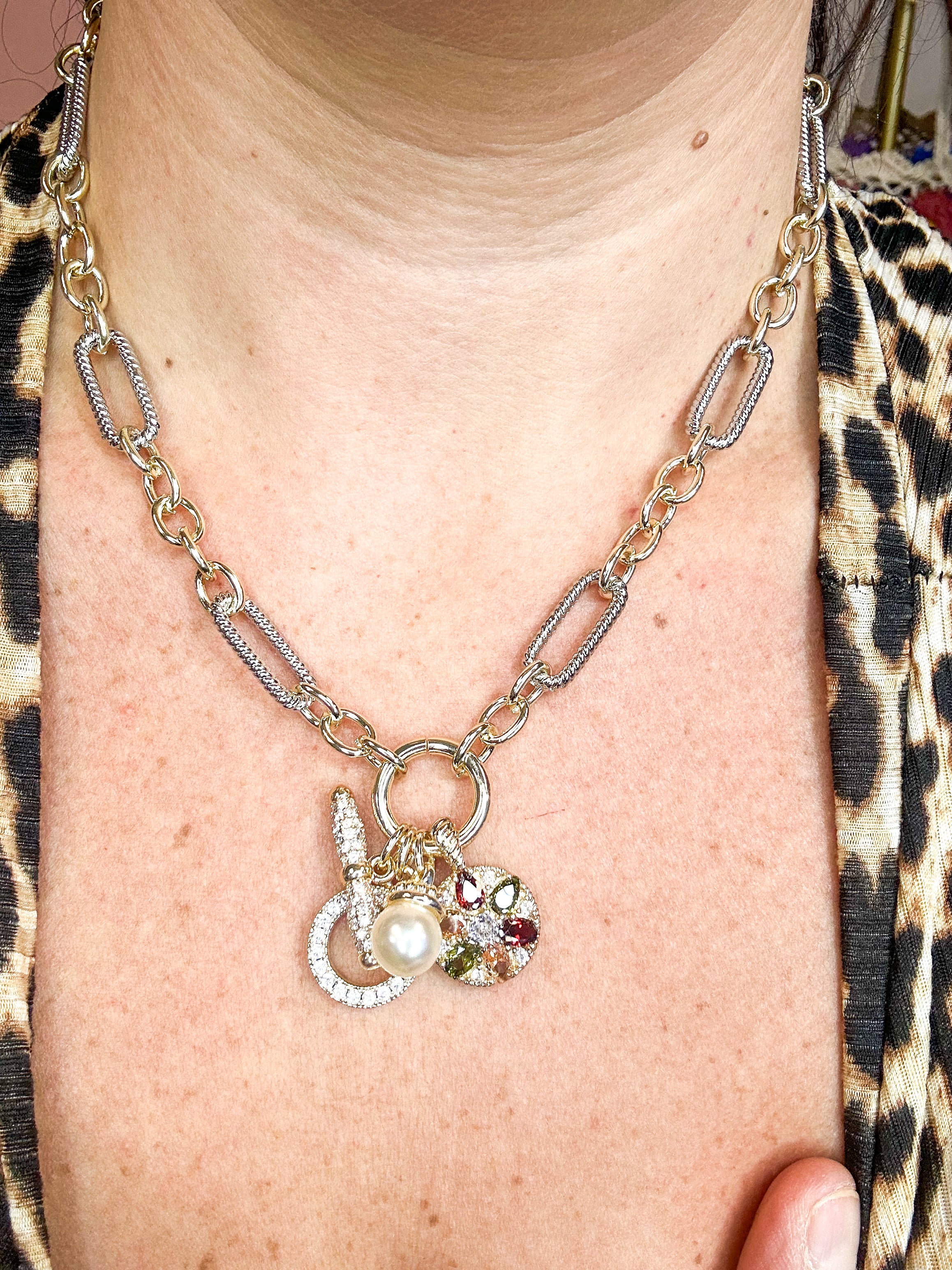 RESTOCK: Anything But Charm Necklace-310 Jewelry-Millenx Accessories, LLC.-Heathered Boho Boutique, Women's Fashion and Accessories in Palmetto, FL