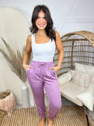 RESTOCK: Under Pressure Joggers-150 PANTS-White Birch-Heathered Boho Boutique, Women's Fashion and Accessories in Palmetto, FL