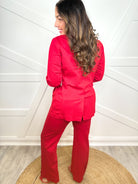 Executive Jacket - Red-200 JACKETS/SHACKETS-DEAR SCARLETT-Heathered Boho Boutique, Women's Fashion and Accessories in Palmetto, FL