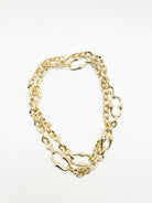 Bamboo Link Necklace-310 Jewelry-Millenx Accessories, LLC.-Heathered Boho Boutique, Women's Fashion and Accessories in Palmetto, FL